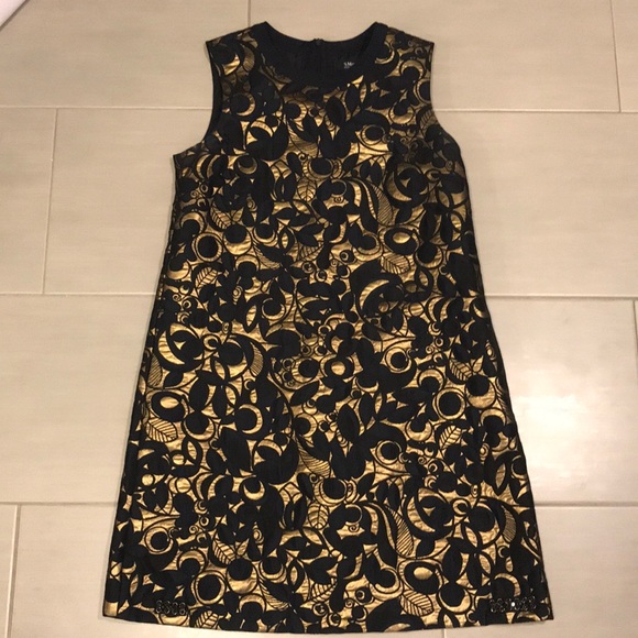 MaxMara Dresses & Skirts - Navy and Gold Shift Dress MaxMara Dresses & Skirts - Navy and Gold Shift Dress